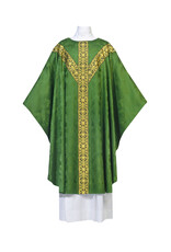Arte Grosse Chasuble - Deerdamask Fabric - Plain Neckline