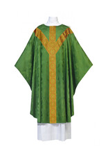 Arte Grosse Chasuble - Deerdamask Fabric - Plain Neckline