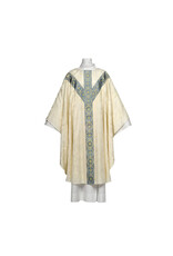 Arte Grosse Chasuble - Deerdamask Fabric - Plain Neckline