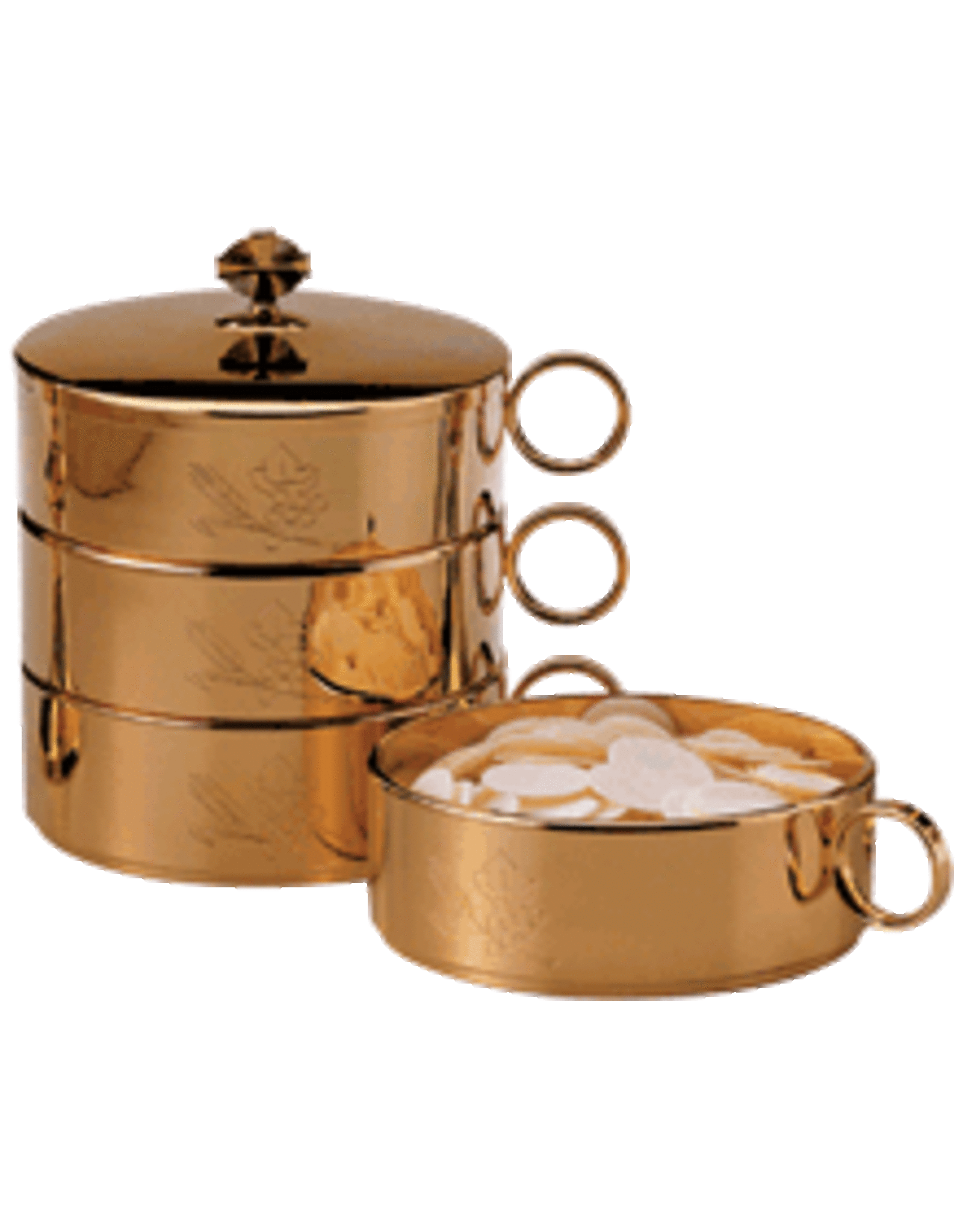 Molina Ciborium - Single - 6-1/4" Diameter, Brass Gold-Plated