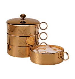 Molina Ciborium - Single - 6-1/4" Diameter, Brass Gold-Plated