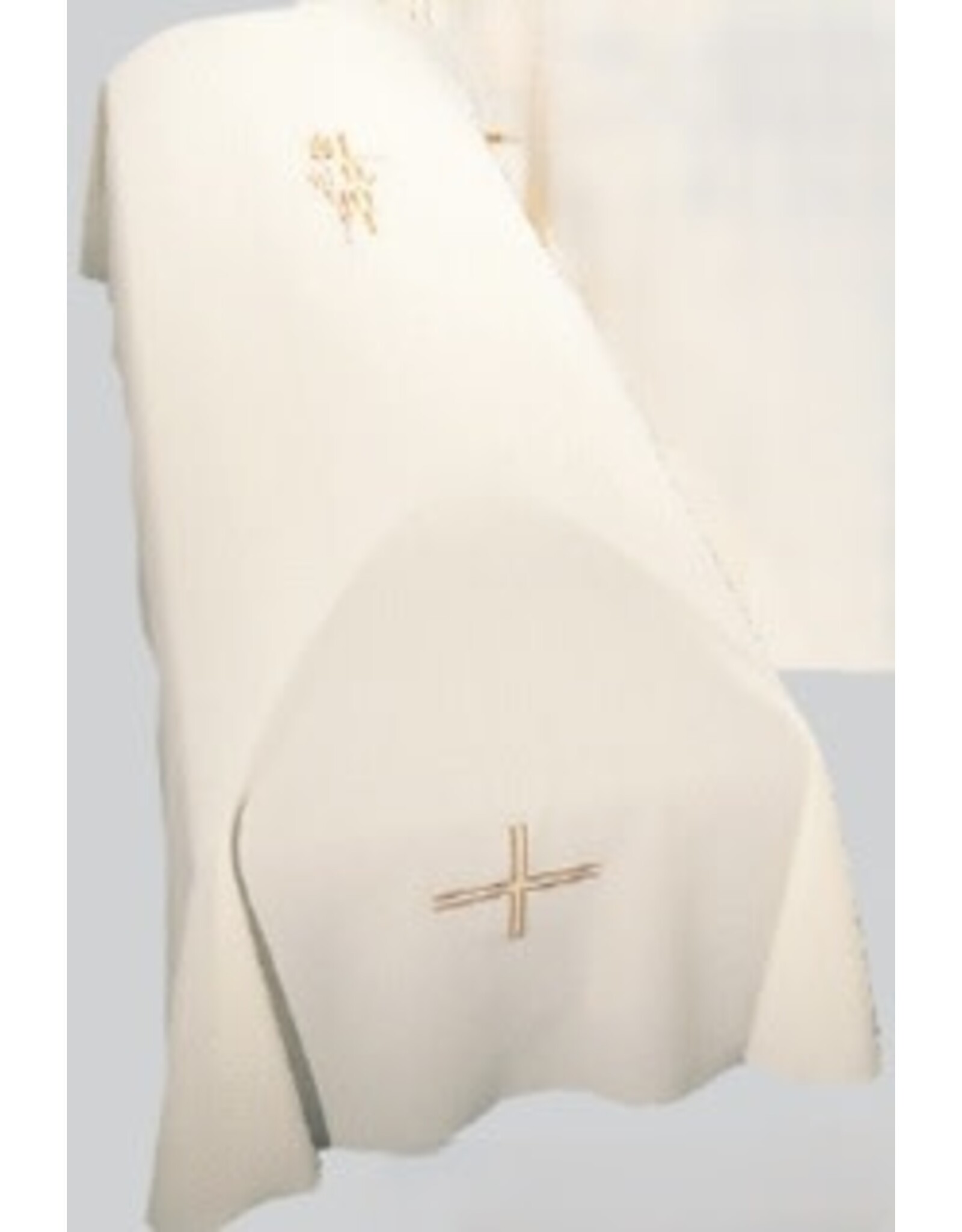 Gaiser (Beau Veste) Funeral Pall, Off White with Gold Cross/Wheat