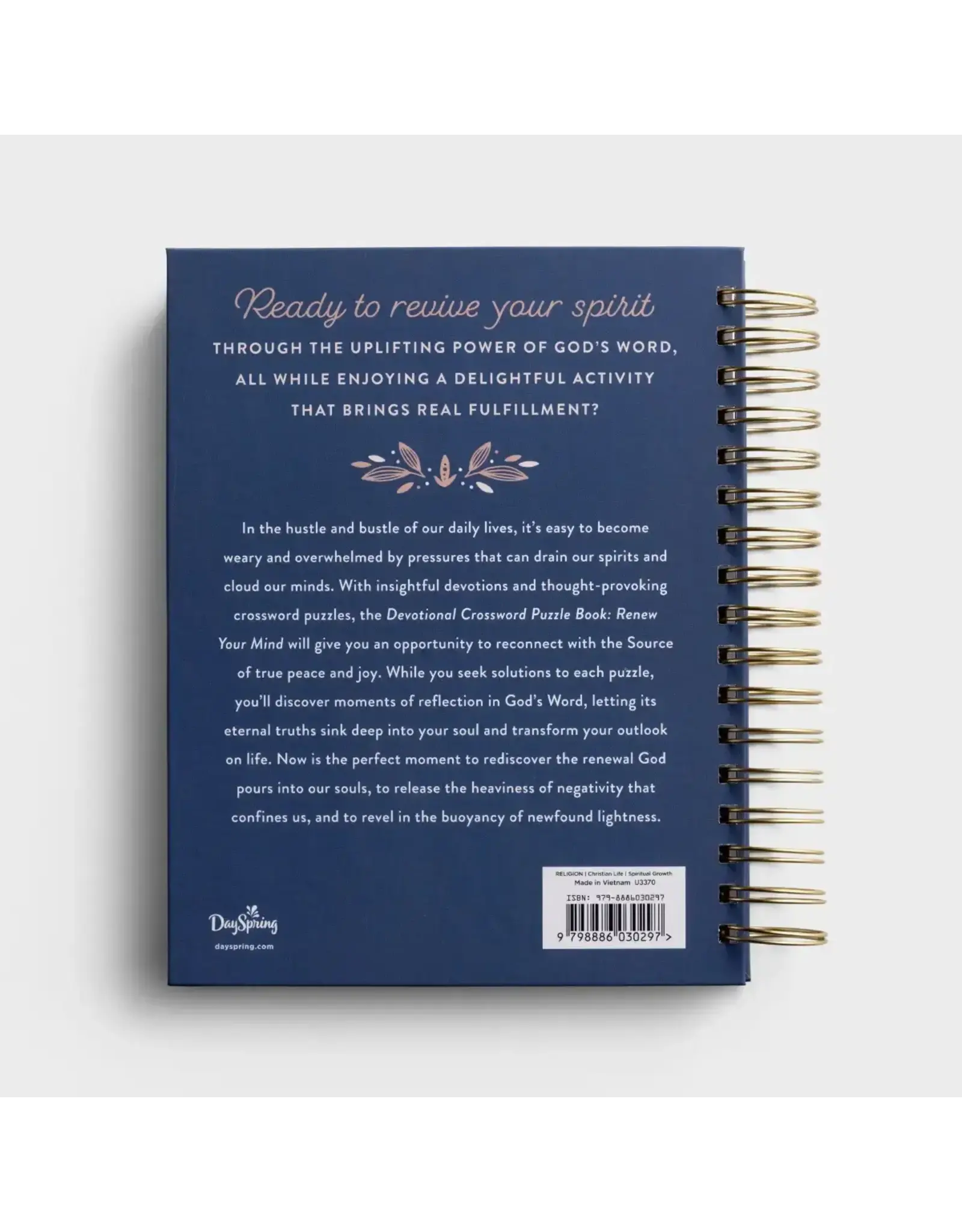 Dayspring Devotional Crossword Puzzle Book - Renew Your Mind
