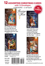 Greetings of Faith Boxed Christmas Cards - Assorted (12)