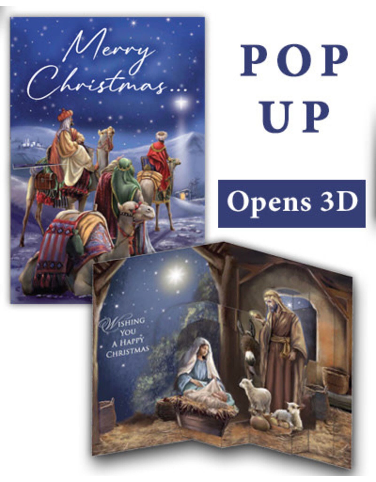 Greetings of Faith Christmas Card - Pop-Up