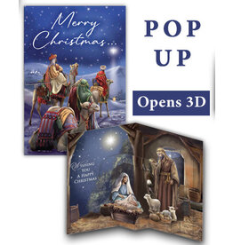 Greetings of Faith Christmas Card - Pop-Up