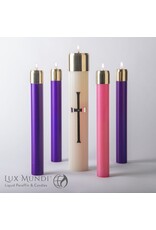 Lux Mundi Refillable Advent Oil Candles Set 1-1/2" x 12"
