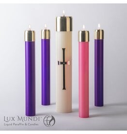 Lux Mundi Refillable Advent Oil Candles Set 1-1/2" x 12"