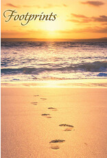 Greetings of Faith Card - Footprints