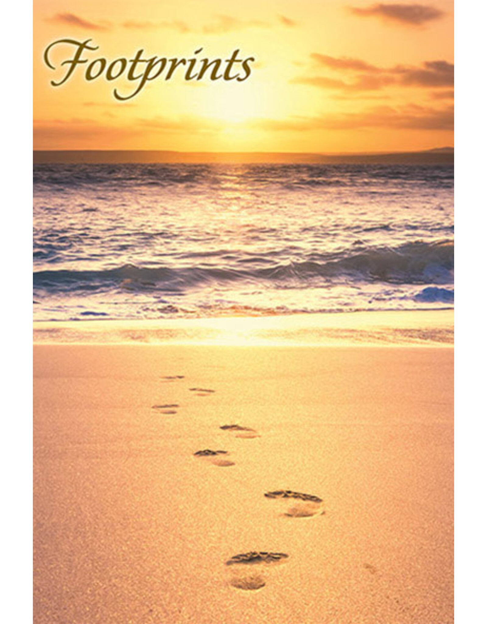 Greetings of Faith Card - Footprints