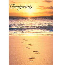 Greetings of Faith Card - Footprints