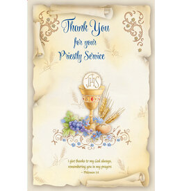 Greetings of Faith Card - Thank You for your Priestly Service