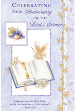 Greetings of Faith Card - Anniversary in the Lord's Service