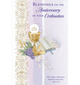 Greetings of Faith Card - Ordination Anniversary