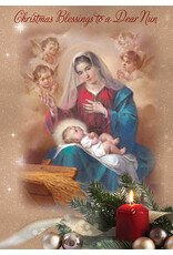 Greetings of Faith Christmas Card for Nun