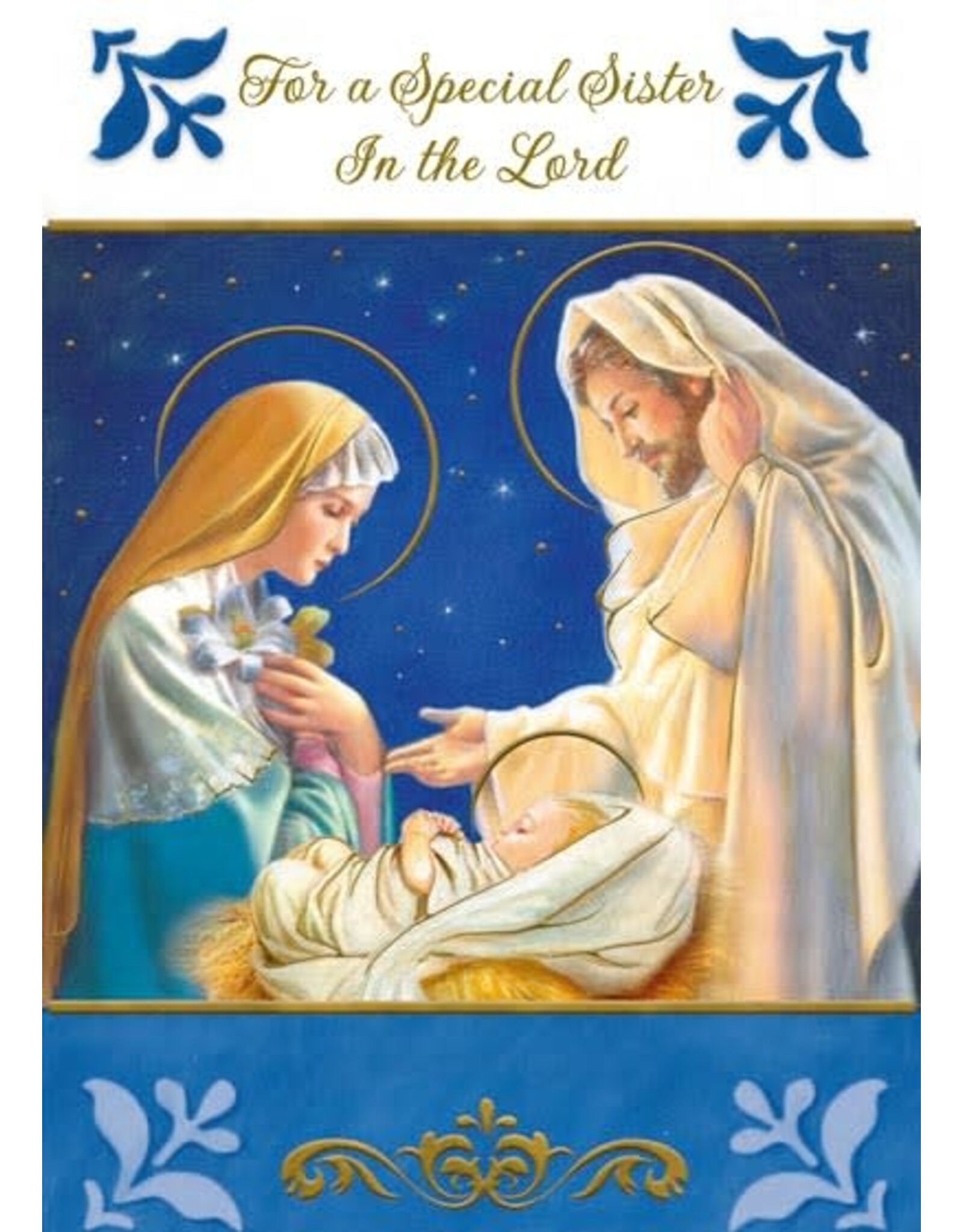 Greetings of Faith Christmas Card for Special Sister