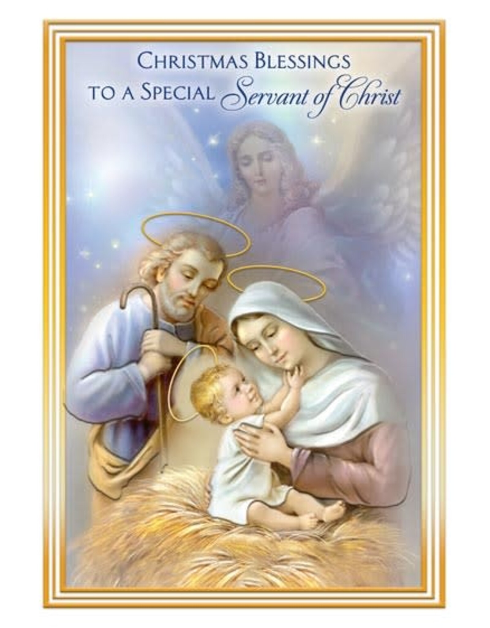 Greetings of Faith Christmas Card for Servant of God
