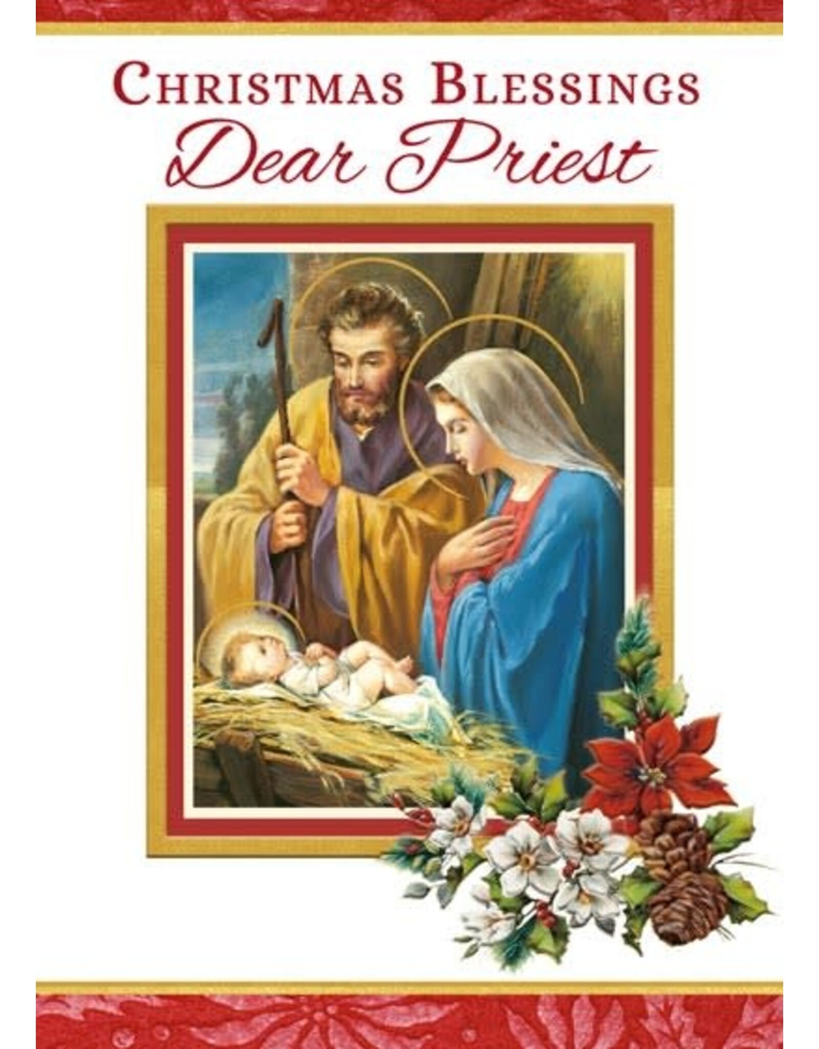 Greetings of Faith Christmas Card for Priest