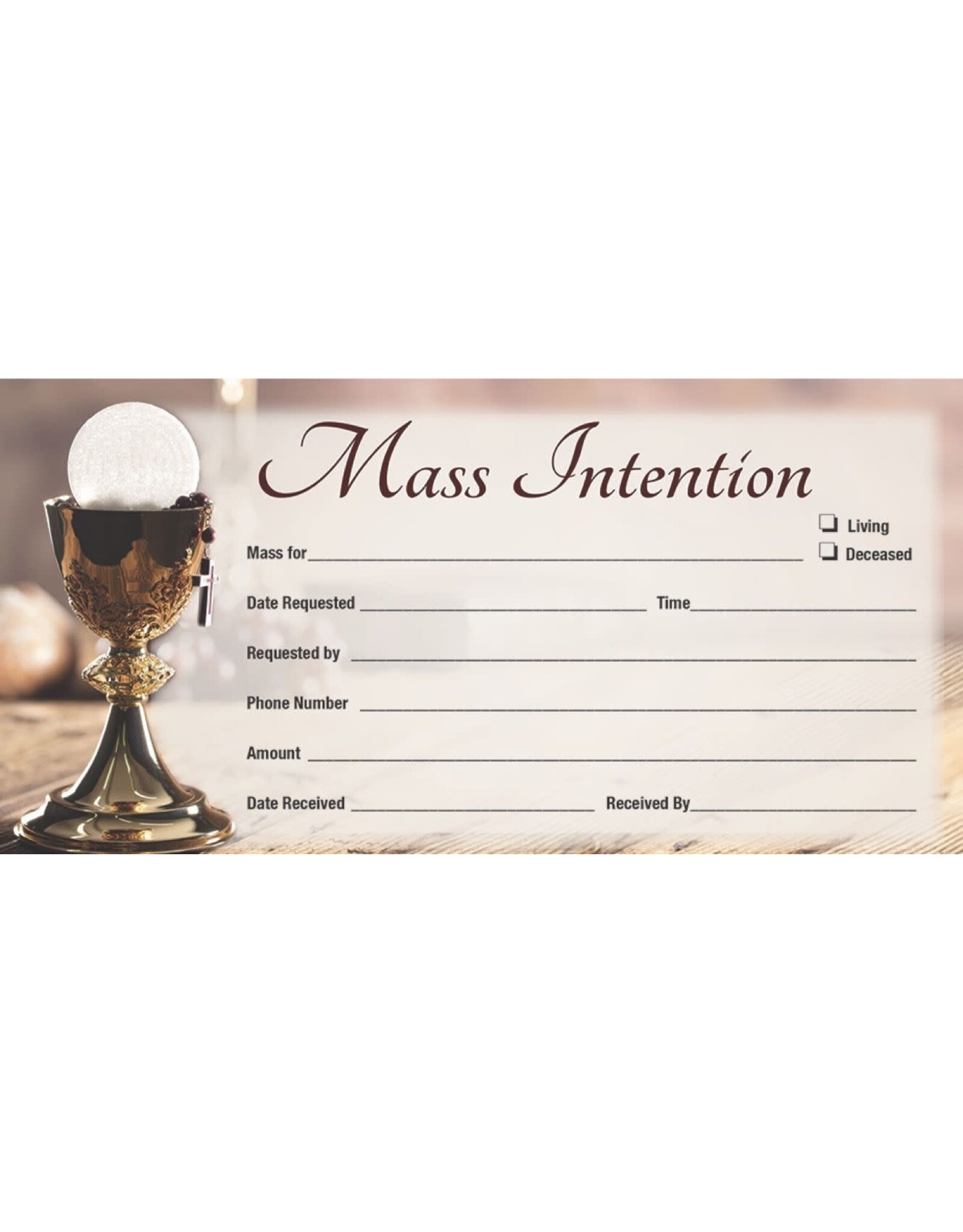 Hermitage Art Offering Envelopes - Mass Intention (100)