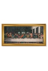 Hirten Last Supper, Gold Leaf Finished Frame, Da Vinci (15-1/2" x 29)