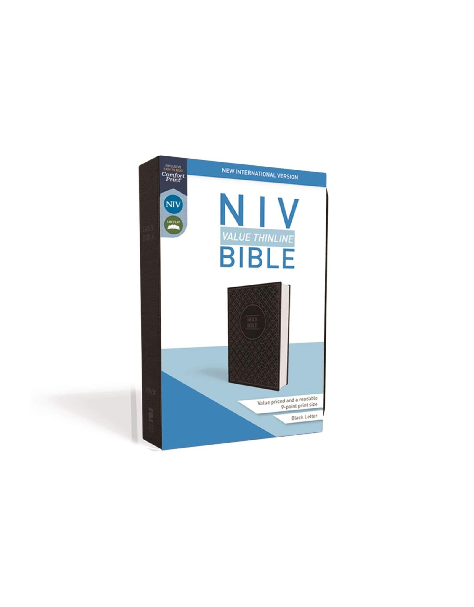 Zondervan NIV Value Thinline Bible, Gray/Black Imitation Leather
