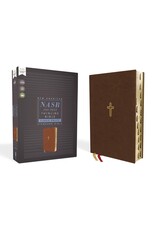Zondervan NASB 1995 Text Large-Print Thinline Bible, Soft Leather-Look Brown (Indexed)