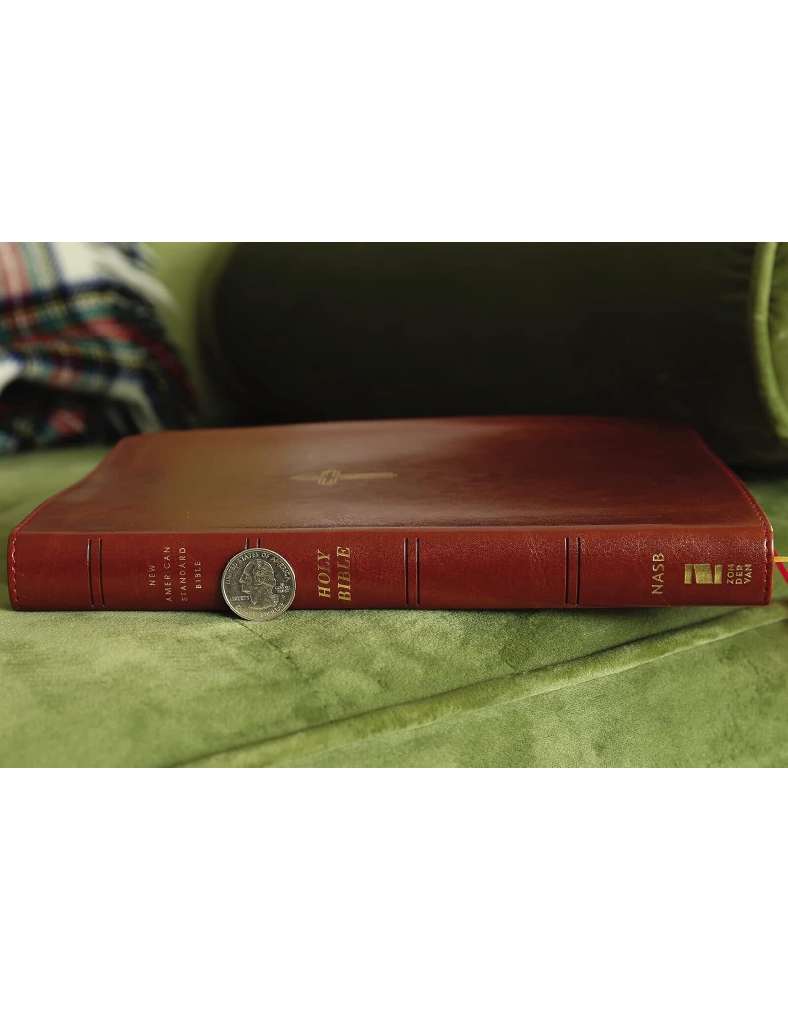 Zondervan NASB 1995 Text Large-Print Thinline Bible, Soft Leather-Look Brown (Indexed)