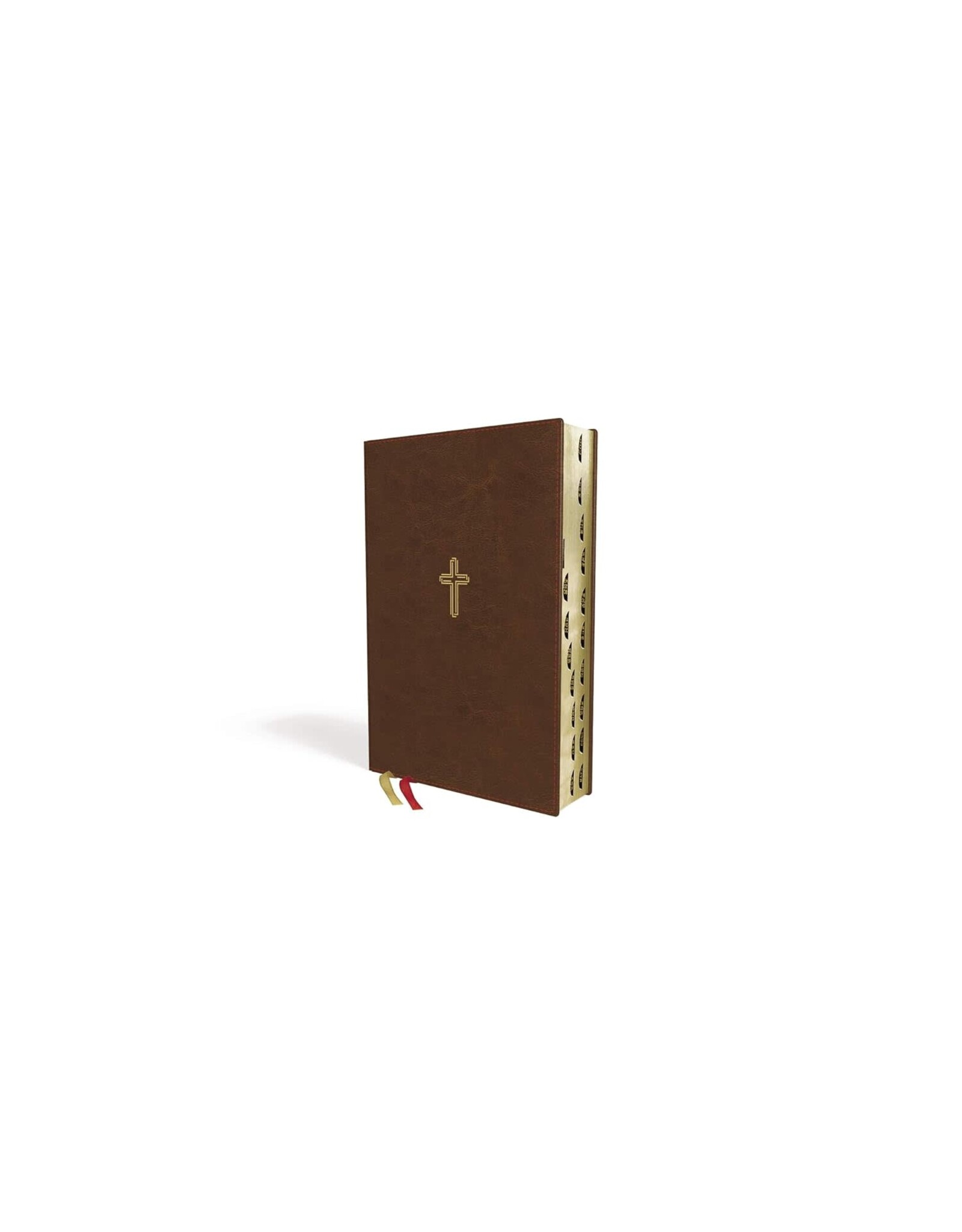 Zondervan NASB 1995 Text Large-Print Thinline Bible, Soft Leather-Look Brown (Indexed)