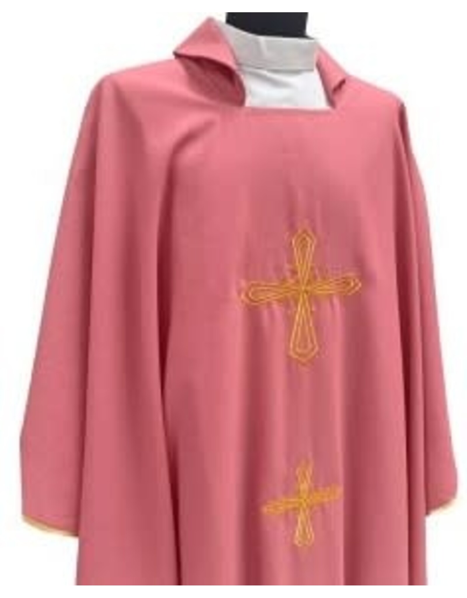 Solivari Chasuble, Rose, Mixed Linen