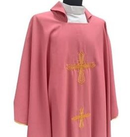 Solivari Chasuble, Rose, Mixed Linen
