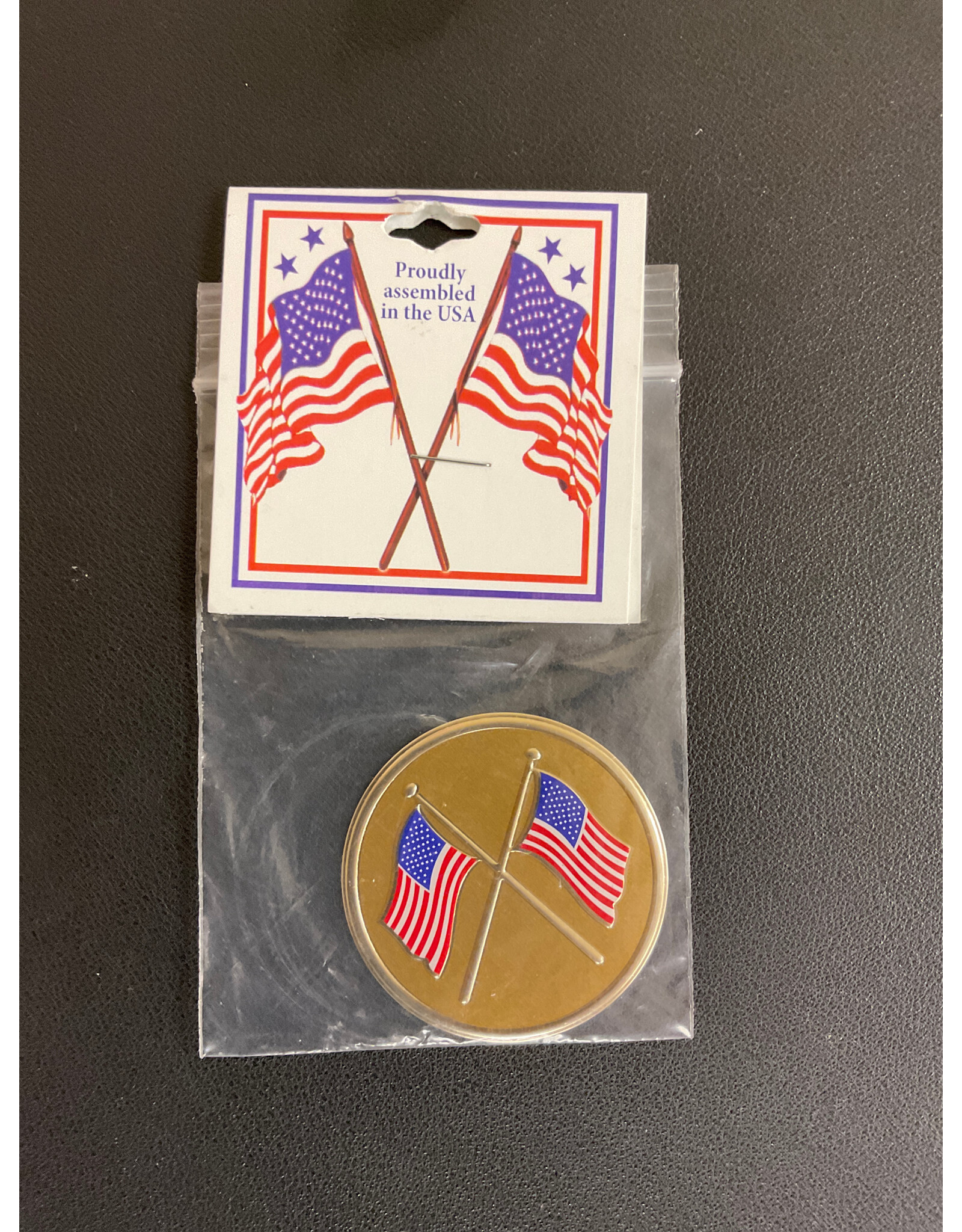 Singer Adhesive Flag Medal 2"
