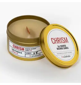 uCatholic Chrism Beeswax Candle, 8oz.