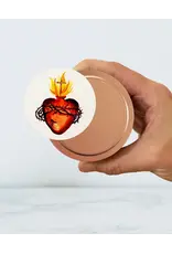 Leanne Bowen Chrism Candle, Sacred Heart Tin, 4oz