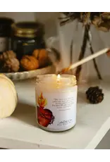 Leanne Bowen Chrism Candle, Sacred Heart Glass, 9oz
