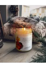 Leanne Bowen Chrism Candle, Sacred Heart Glass, 9oz