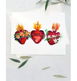 Leanne Bowen Card - Hearts of the Holy Family