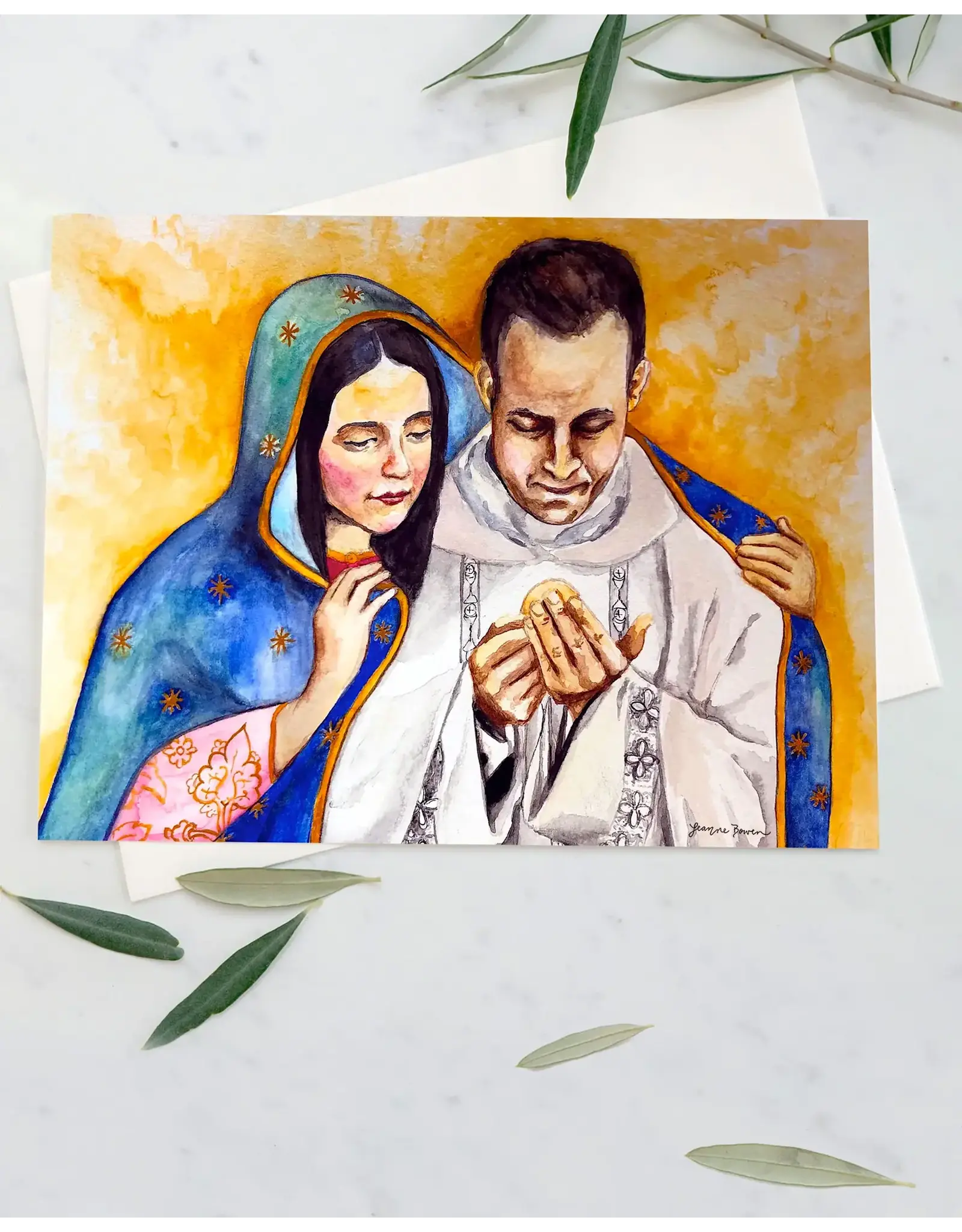 Leanne Bowen Card - Under Mary's Mantle