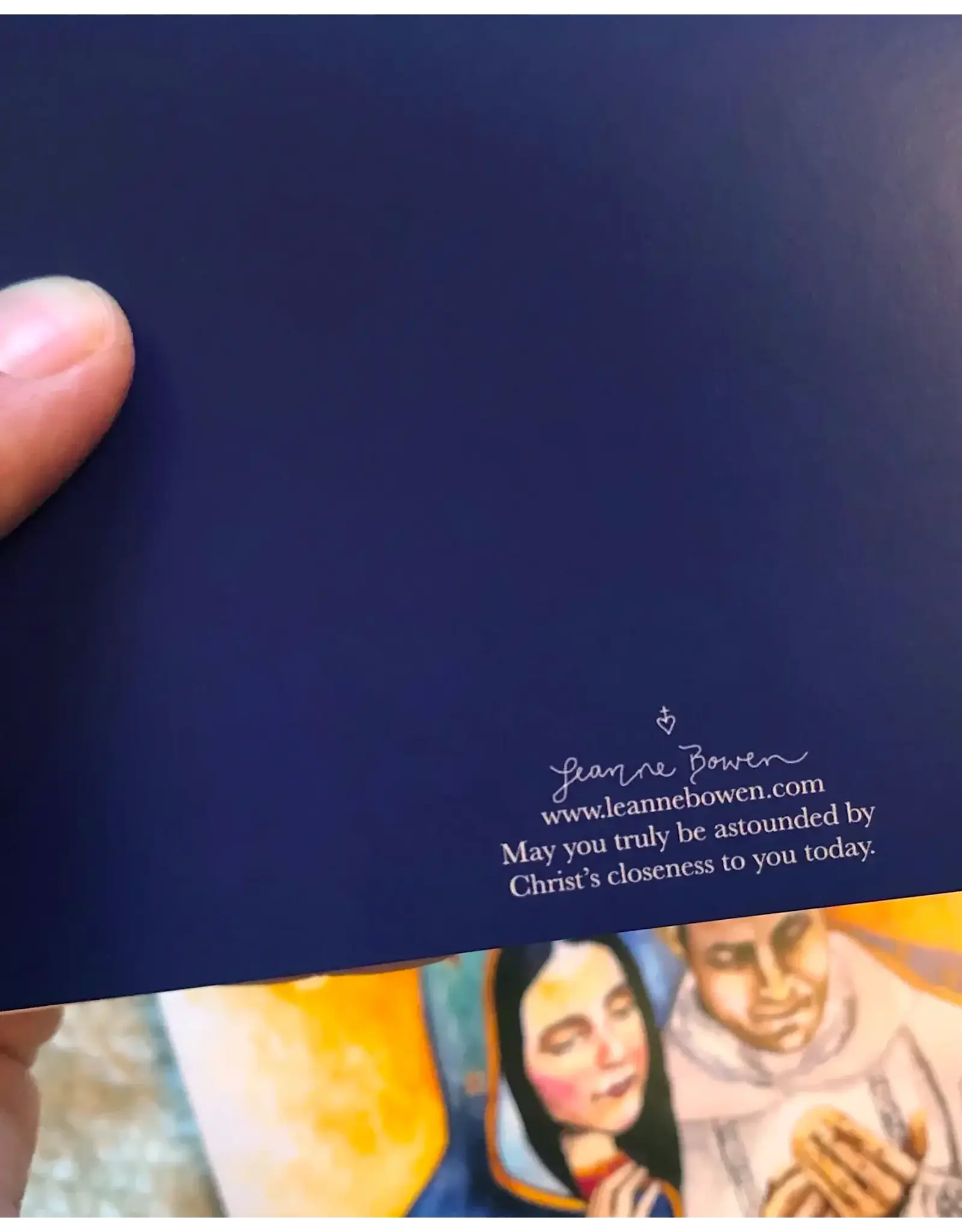 Leanne Bowen Card - Under Mary's Mantle