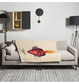 Leanne Bowen Sacred Heart of Jesus Throw Blanket