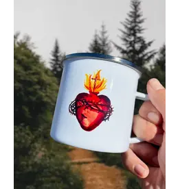 Leanne Bowen Sacred Heart of Jesus Enamel Mug