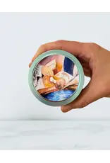 Leanne Bowen Chrism Candle, Baptism Tin, 4oz