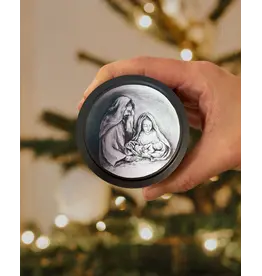 Leanne Bowen Holy Family Candle, Black Tin, 4oz