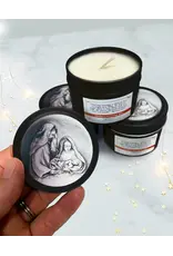 Leanne Bowen Holy Family Candle, Black Tin, 4oz