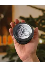 Leanne Bowen Holy Family Candle, Black Tin, 4oz