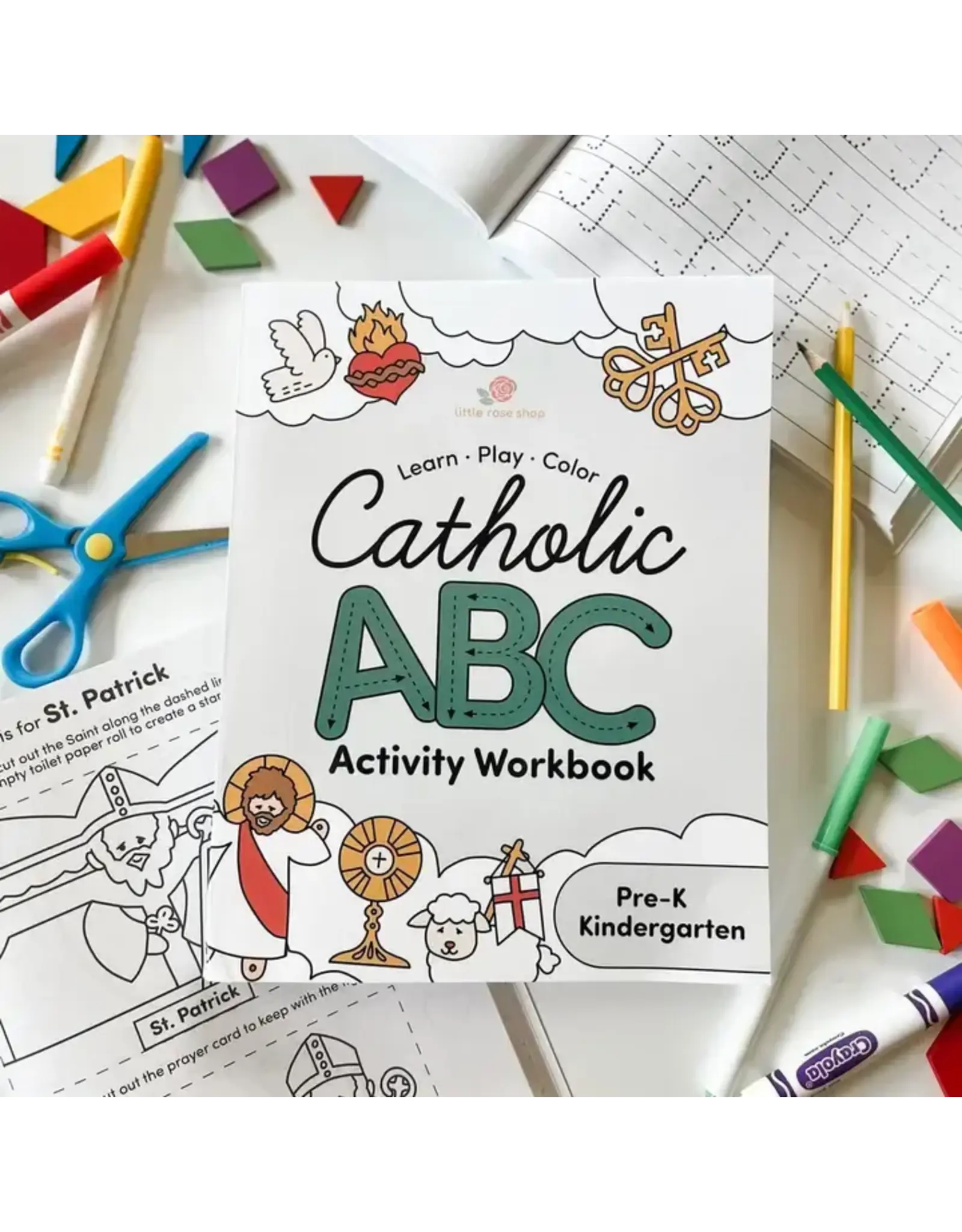 The Little Rose Shop Catholic ABC Activity Workbook (Preschool & Kindergarten)