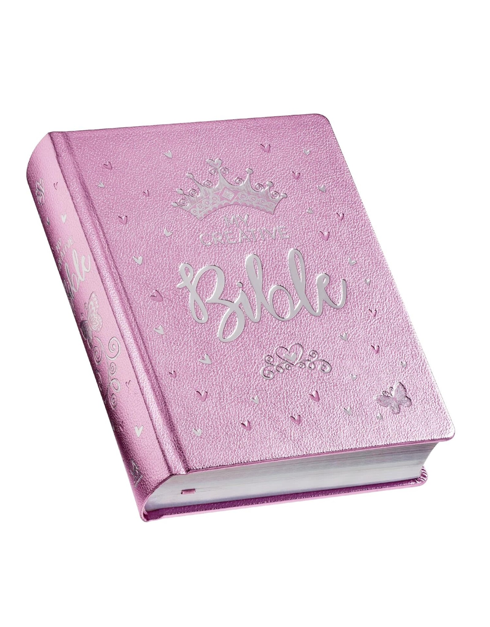 Christian Art Publishers ESV My Creative Bible for Girls -  Metallic Pink Faux Leather Journaling Bible