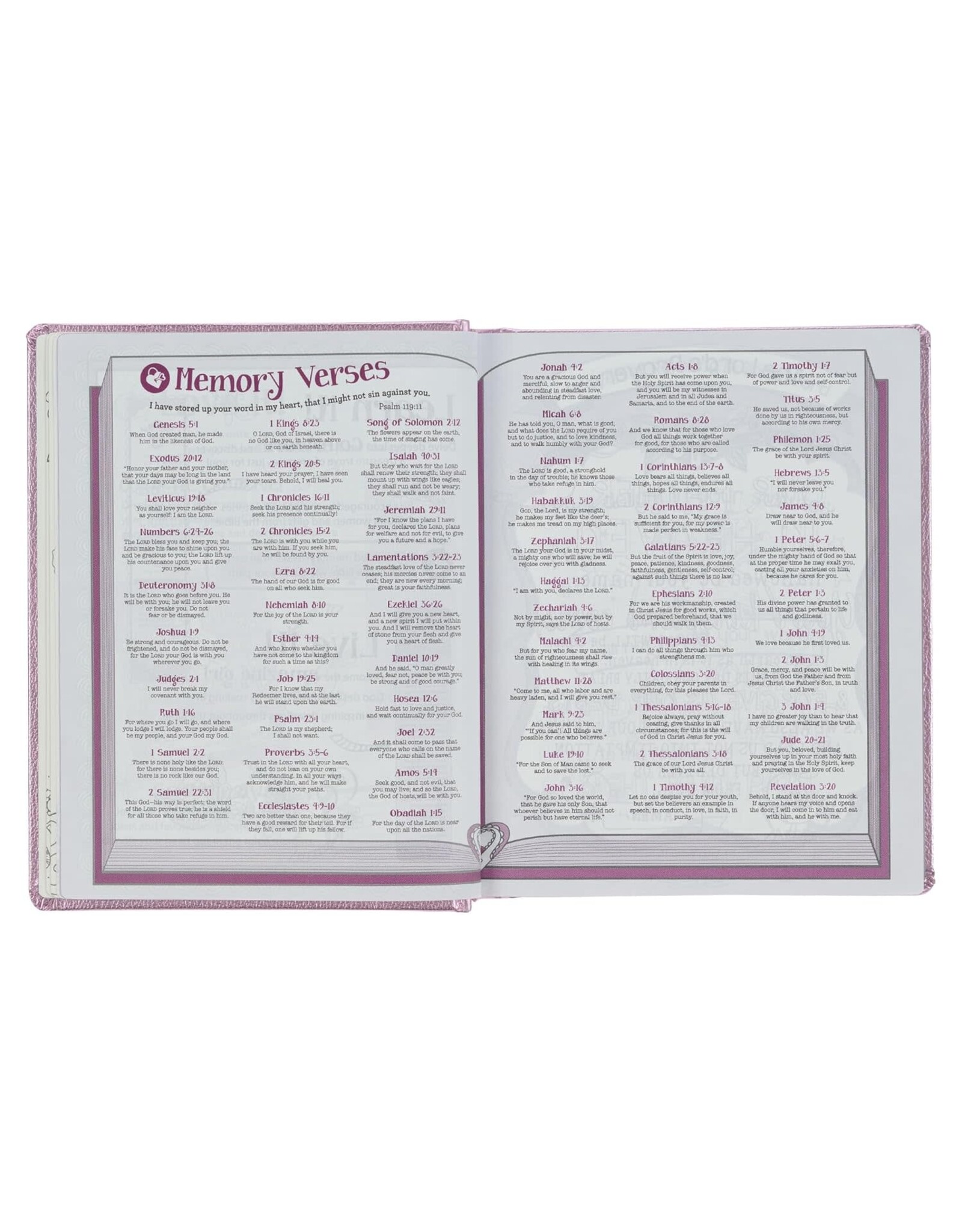 Christian Art Publishers ESV My Creative Bible for Girls -  Metallic Pink Faux Leather Journaling Bible