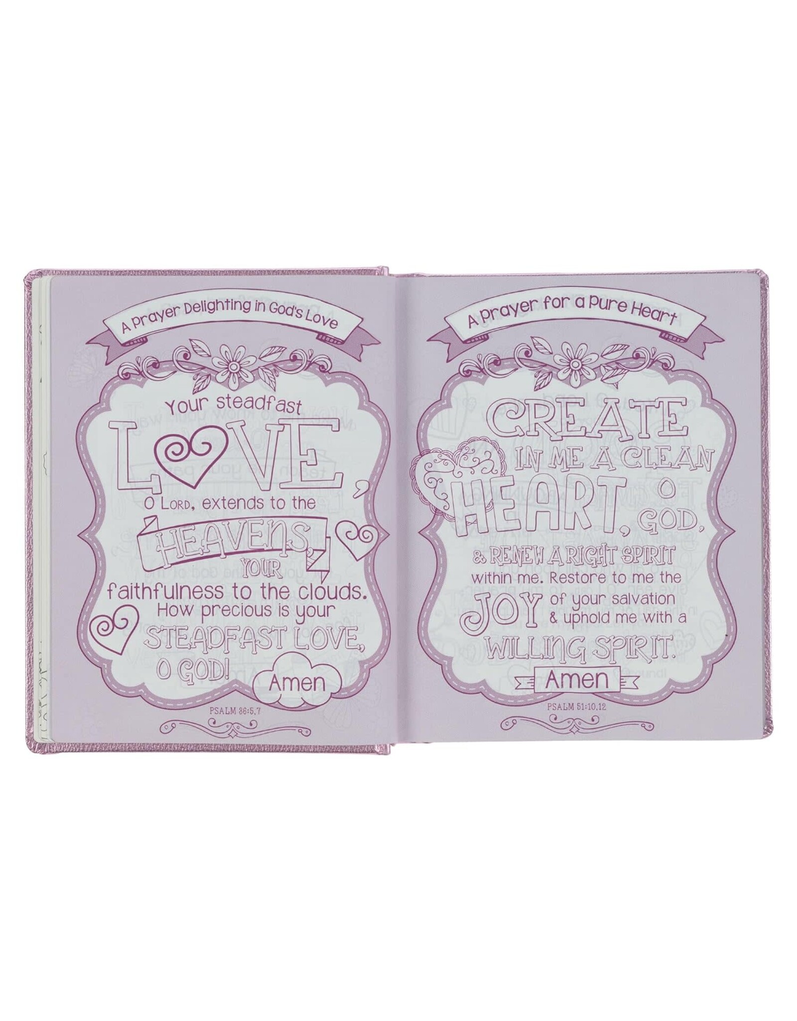 Christian Art Publishers ESV My Creative Bible for Girls -  Metallic Pink Faux Leather Journaling Bible
