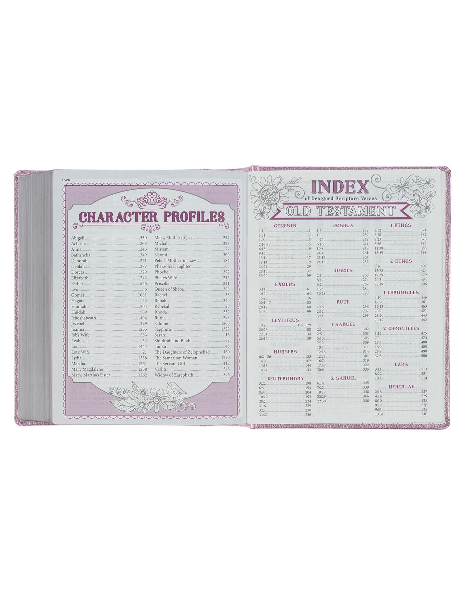 Christian Art Publishers ESV My Creative Bible for Girls -  Metallic Pink Faux Leather Journaling Bible