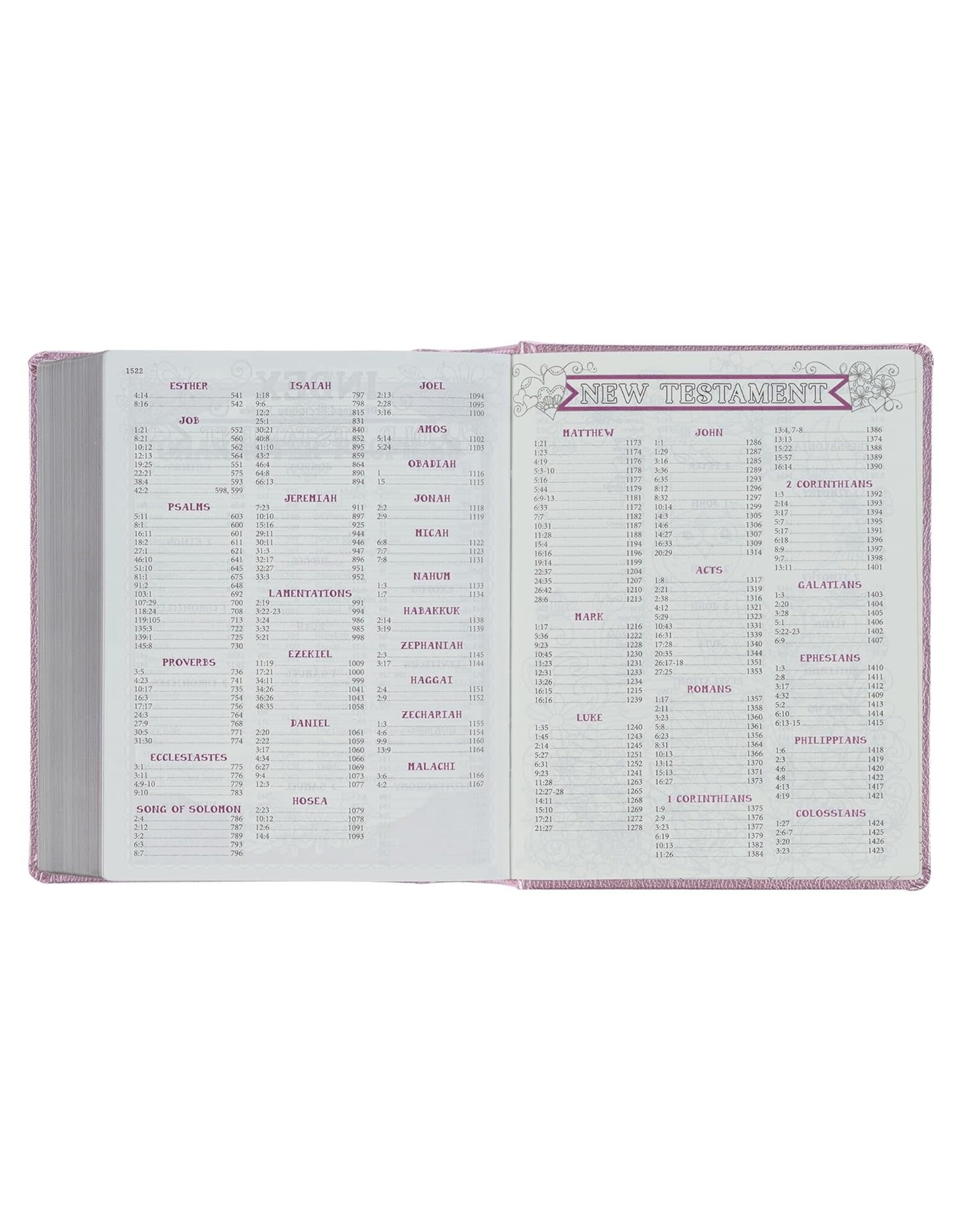 Christian Art Publishers ESV My Creative Bible for Girls -  Metallic Pink Faux Leather Journaling Bible